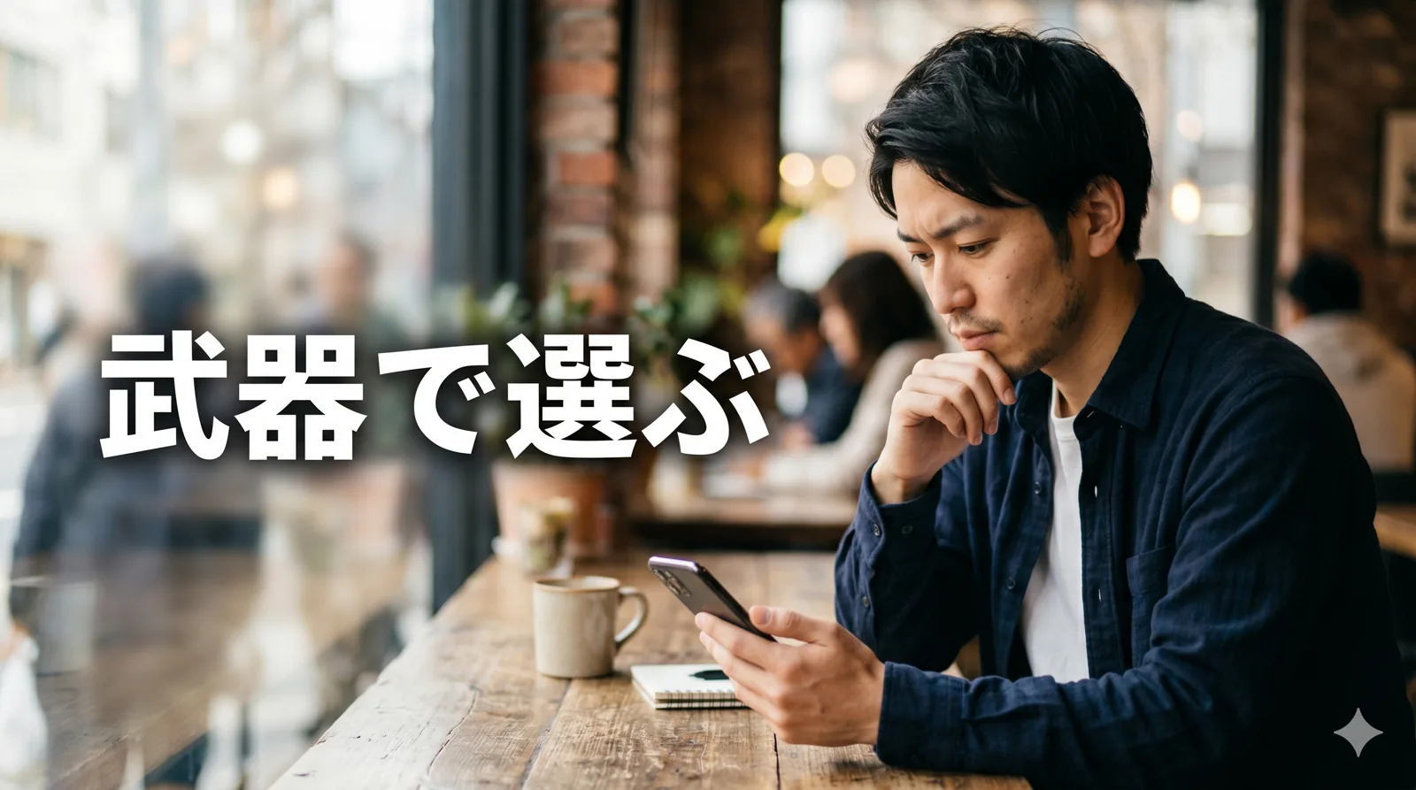 考え込む男性
