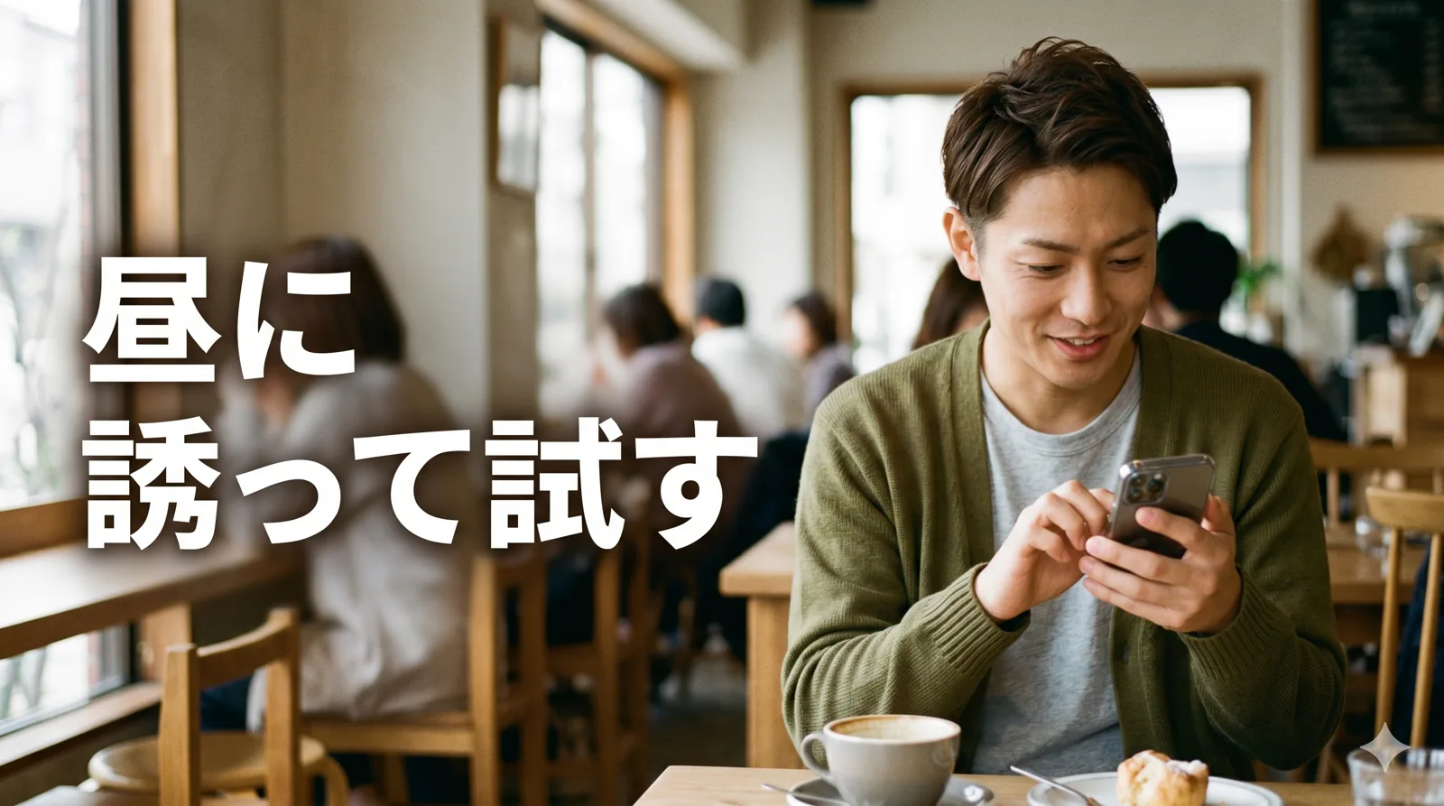 昼デートを提案する男性