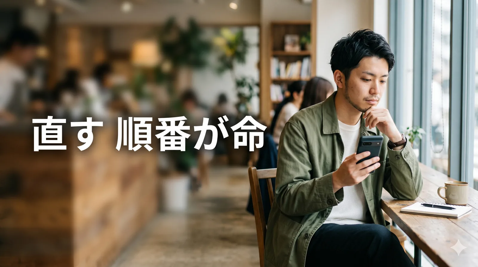 優先順位を考える男性
