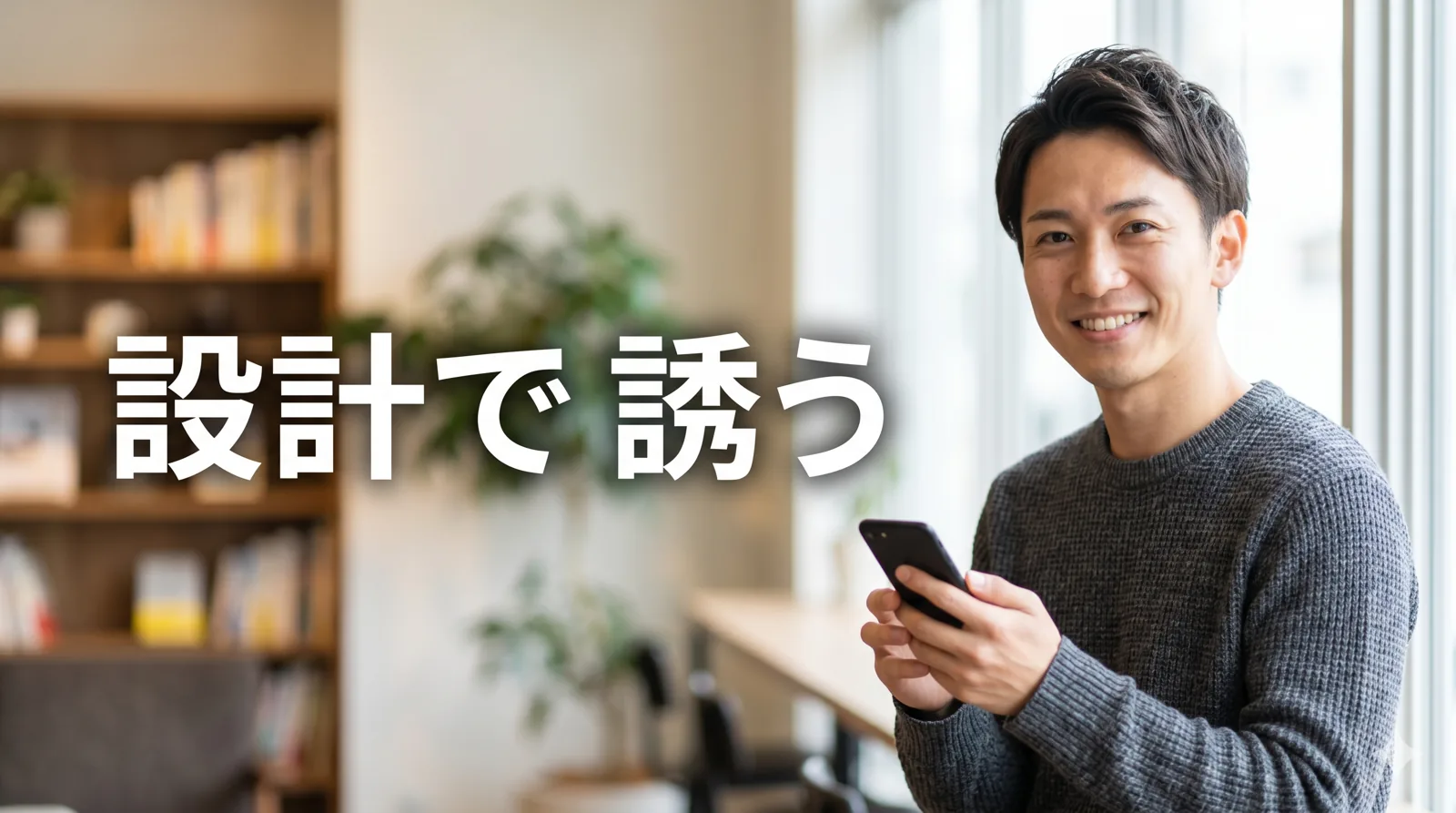前向きな男性