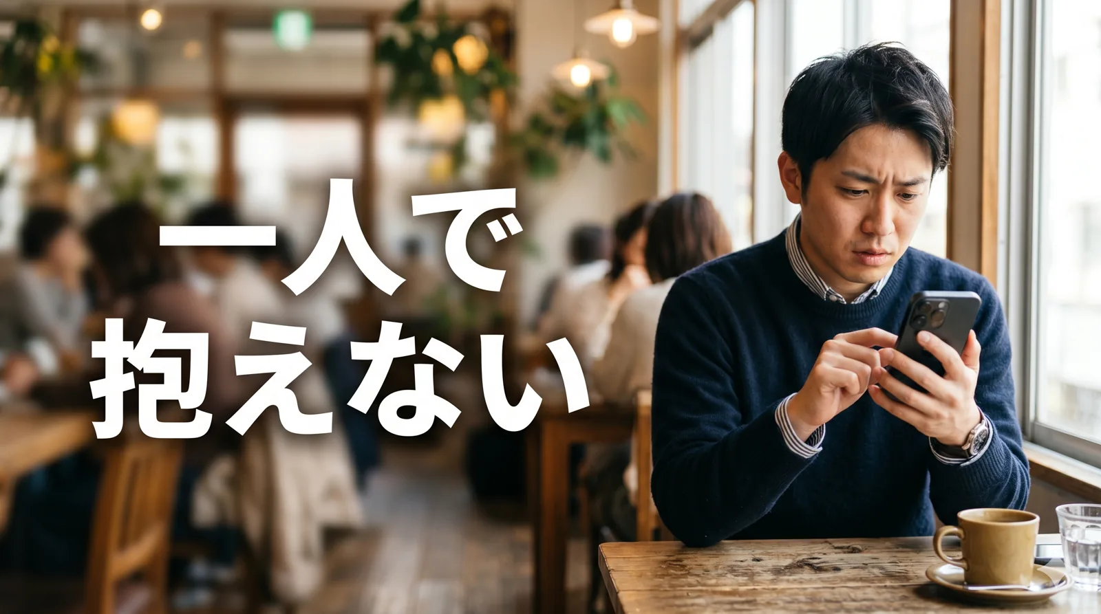 相談しようとする男性