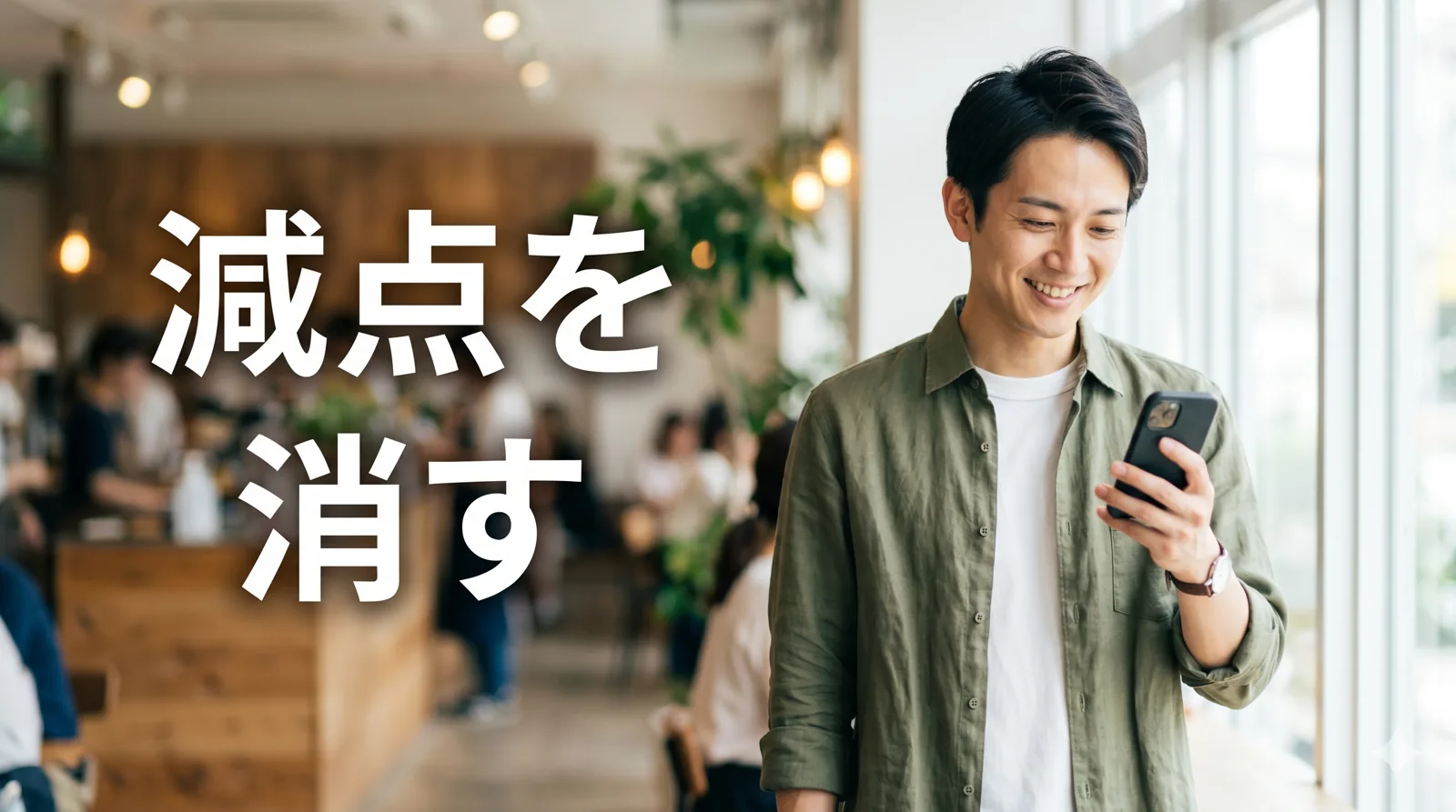 すっきりした表情の男性