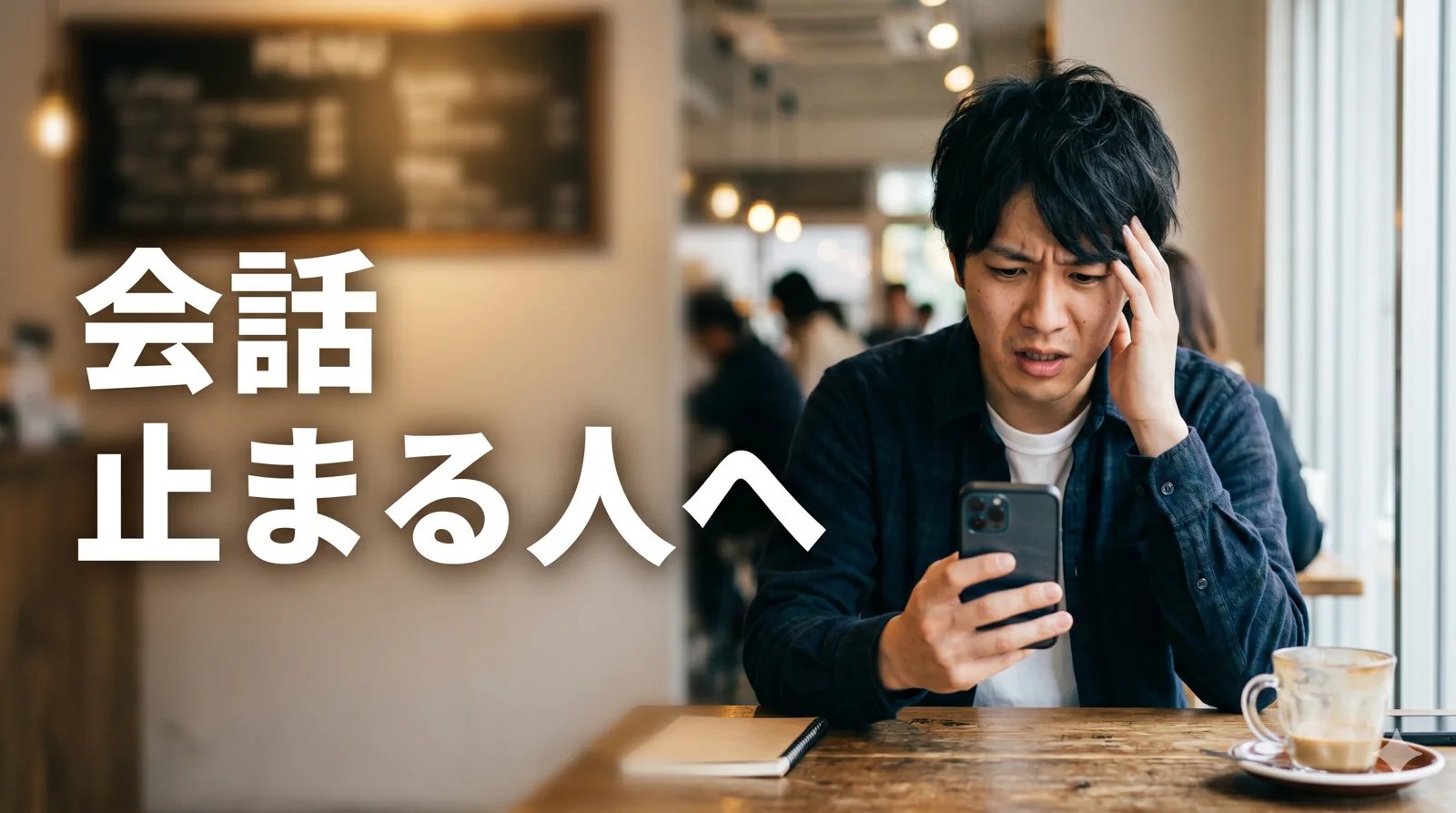 やり取りが途切れ困る男性